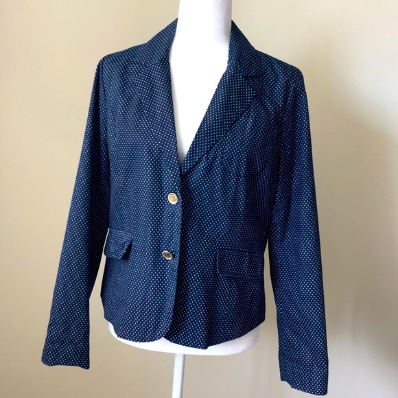U.S. Polo Assn. Jackets & Blazers - U.S. Polo Assn. Navy Polka Dot Blazer